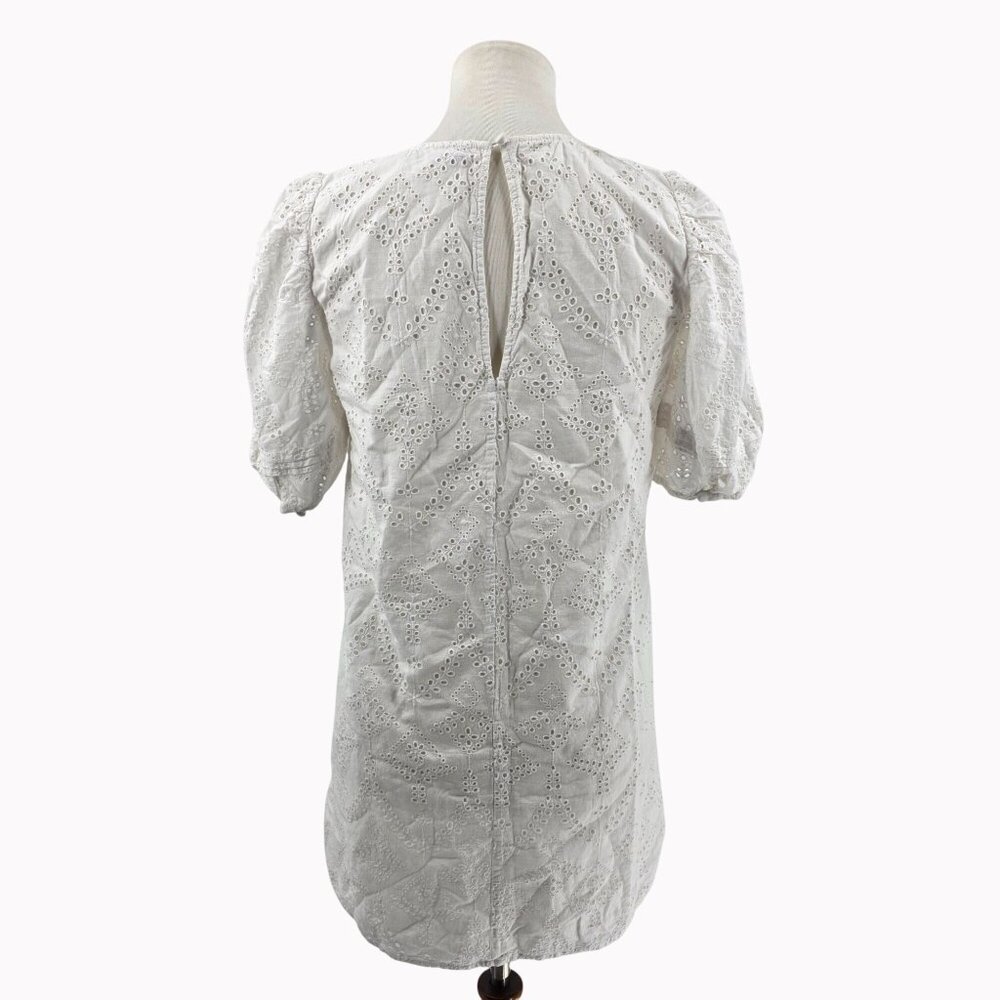 Sanctuary Eyelet, White 100% Cotton Dress Size S - Picture 2 of 10